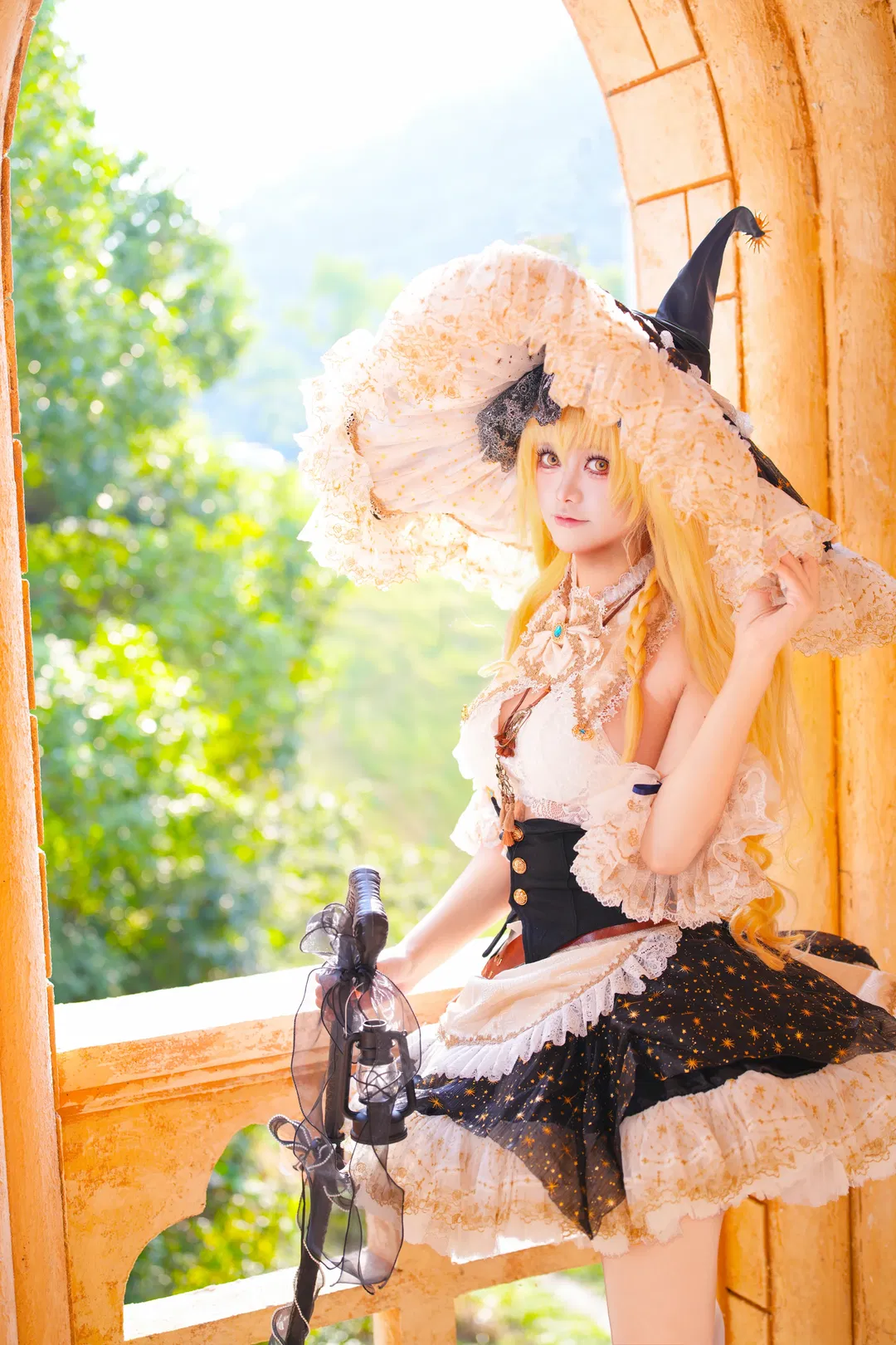 【雾雨魔理沙cos】东方Project的魔法使，星空与蕾丝的完美碰撞 - 第 1 张