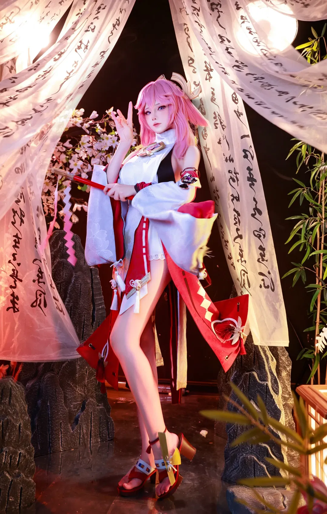 【八重神子cos】第三次拍摄原神八重神子原皮，依旧惊艳 - 第 1 张