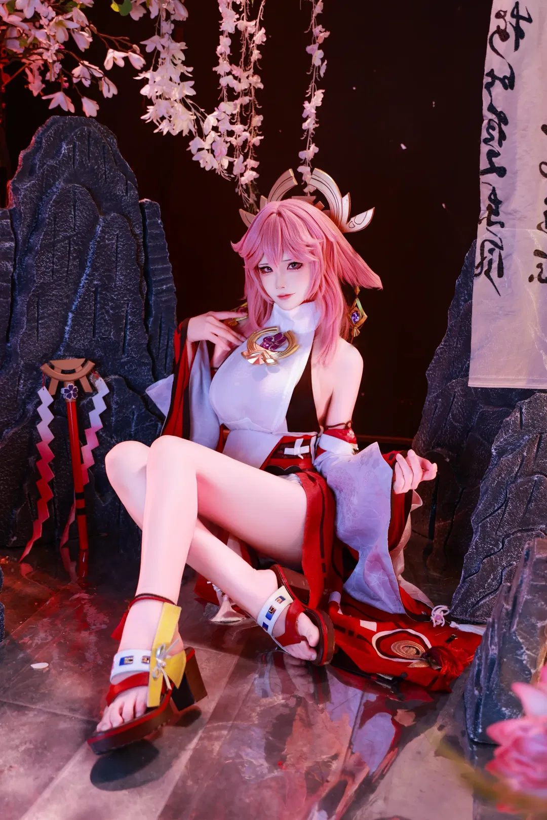 【八重神子cos】第三次拍摄原神八重神子原皮，依旧惊艳 - 第 4 张