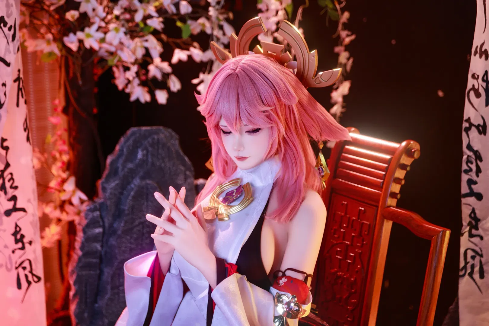 【八重神子cos】第三次拍摄原神八重神子原皮，依旧惊艳 - 第 8 张