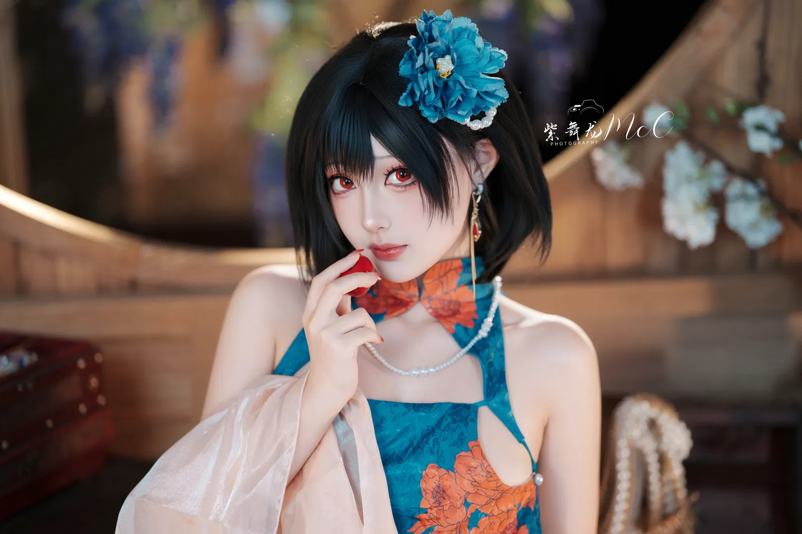【建武cos】碧藍航線建武的藍綠旗袍正片 - 第 3 張