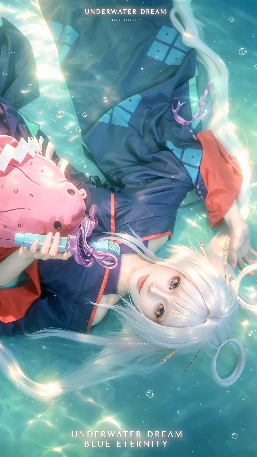 【月见八千代cos】超时空辉夜姬的梦幻水下光影 - 第 2 张