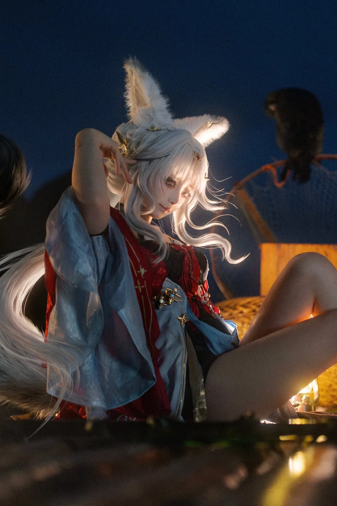【心月狐cos】鸣潮阳朔夜景的奇幻相遇 - 第 1 张