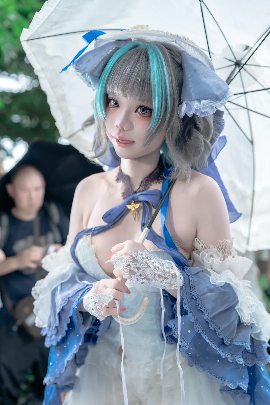 【柴郡貓cos】碧藍航線CICF漫展花車巡遊的藍白浪漫 - 第 2 張