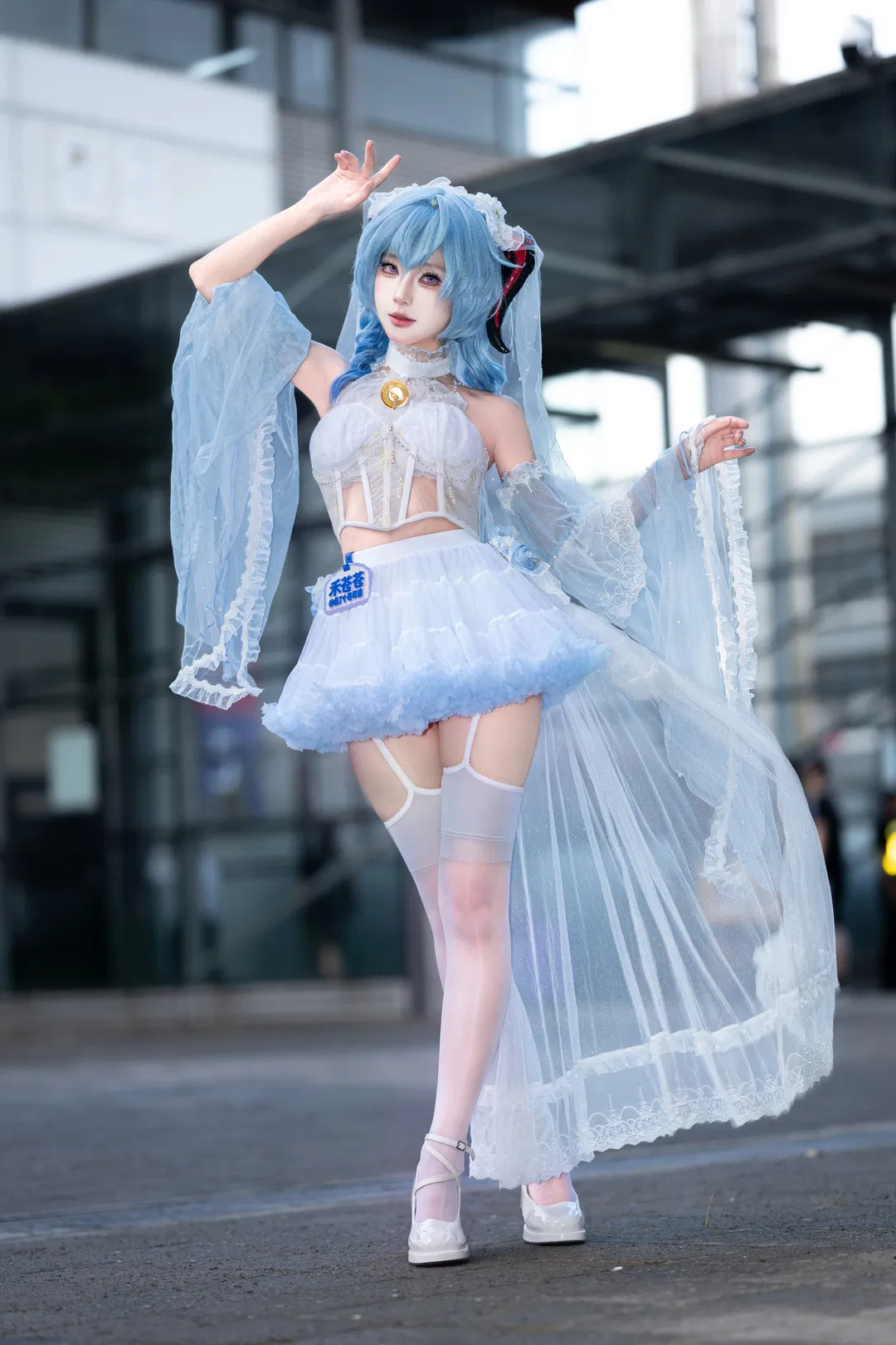 【甘雨cos】原神CJ第三天，快离场时的自然光返图 - 第 1 张
