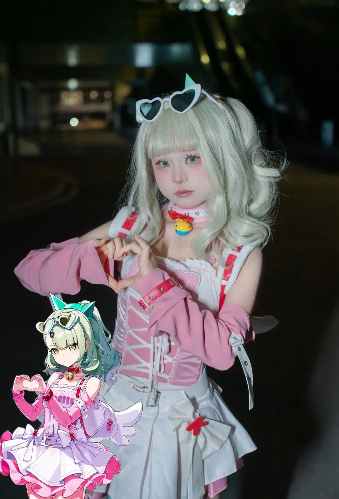 【千夏cos】绝区零妄想天使夜景实拍记录 - 第 2 张