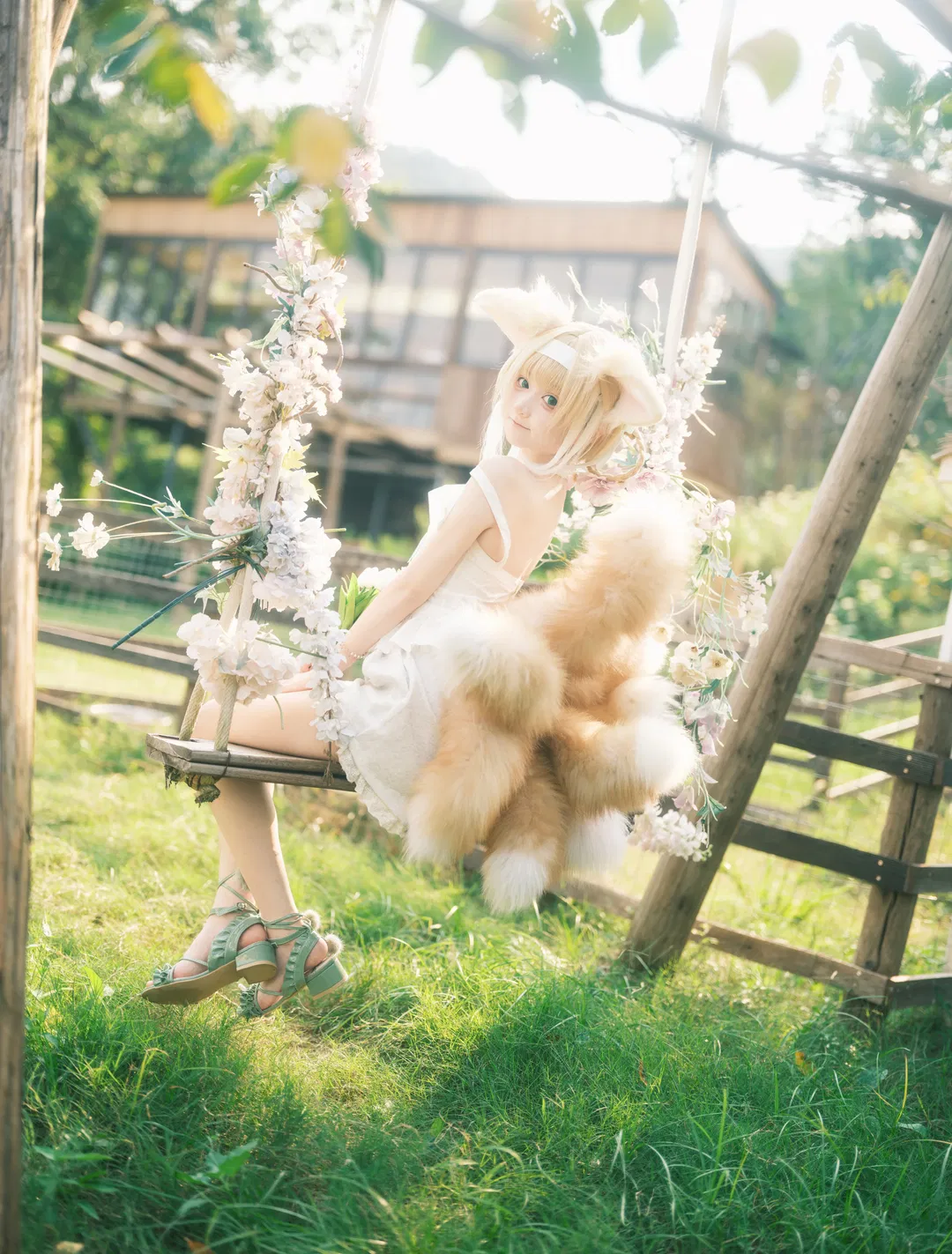 【铃兰cos】明日方舟幸运花圃里的像花一样盛开 - 第 3 张