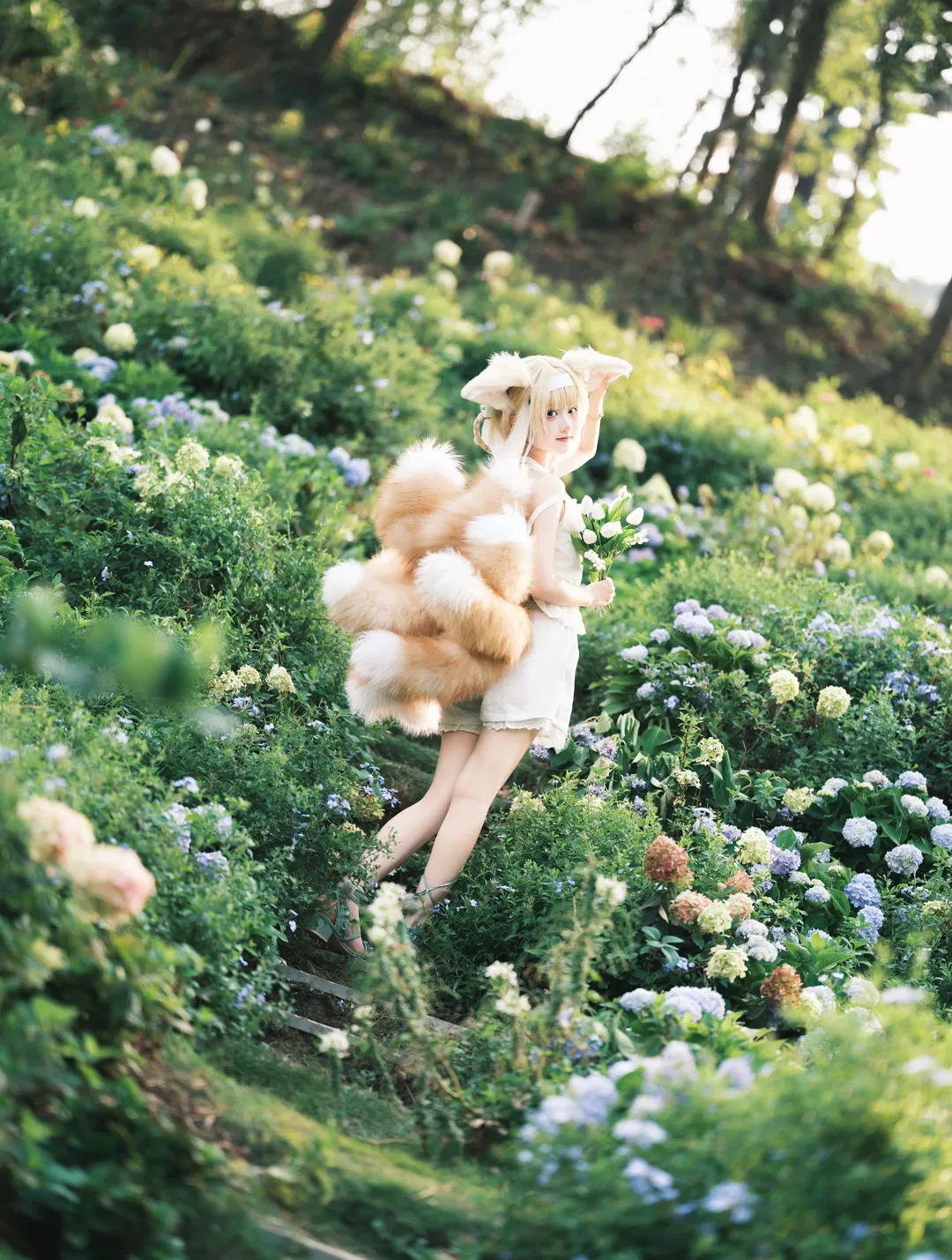 【铃兰cos】明日方舟幸运花圃里的像花一样盛开 - 第 4 张