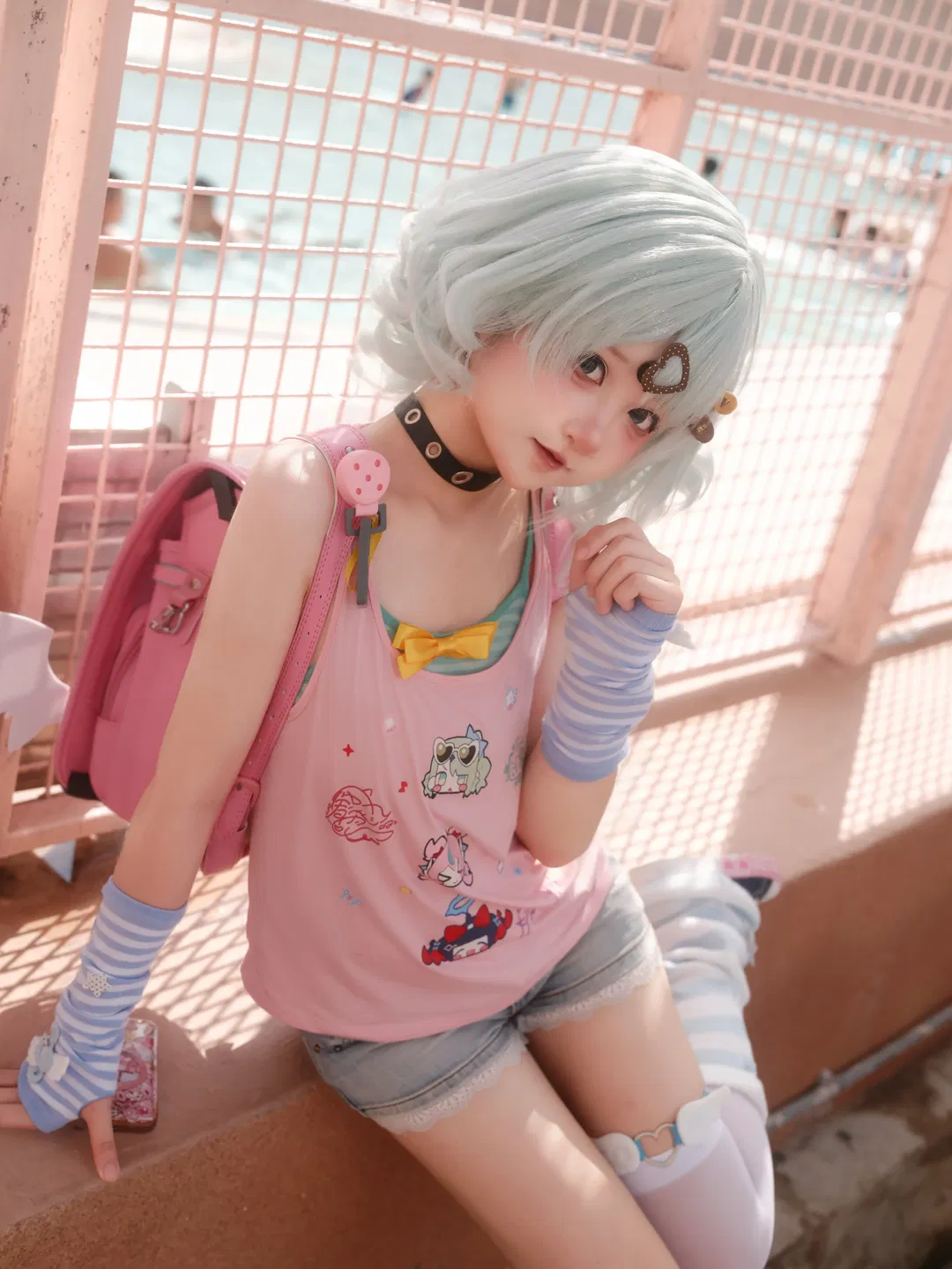 【千夏蕾咪cos】绝区零里的夏日泳池风 - 第 3 张