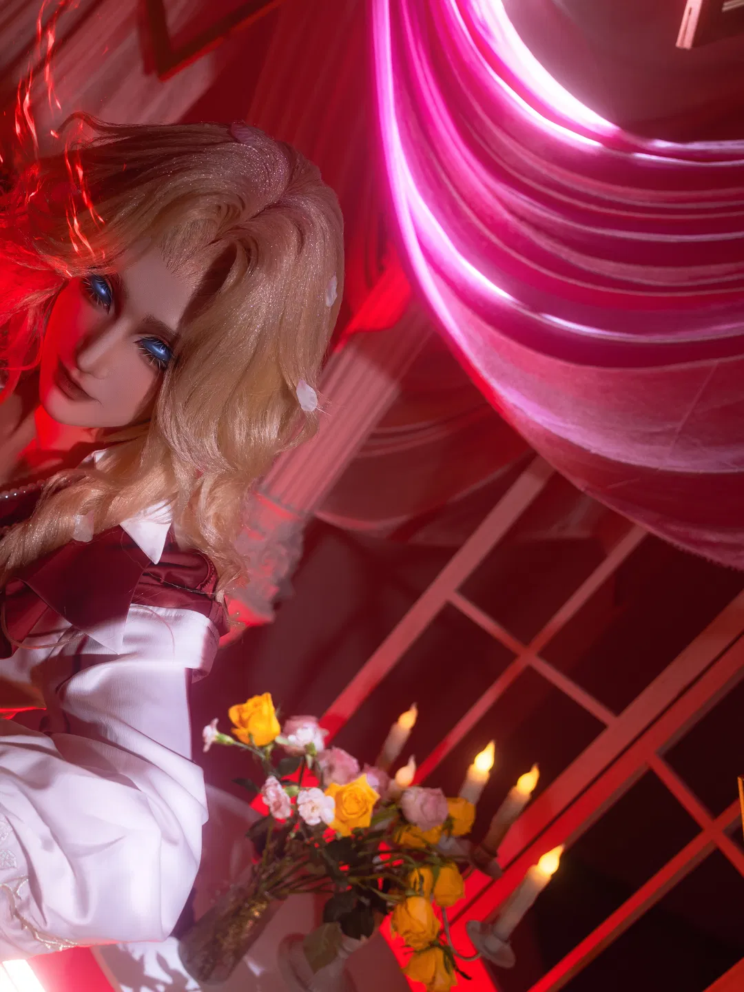 【约瑟夫cos】第五人格 红纱帷幔下的优雅与锋芒 - 第 2 张