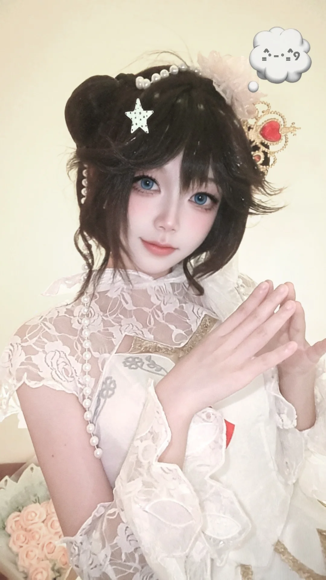 【小乔cos】王者荣耀纯白花嫁，定格梦幻时刻 - 第 2 张