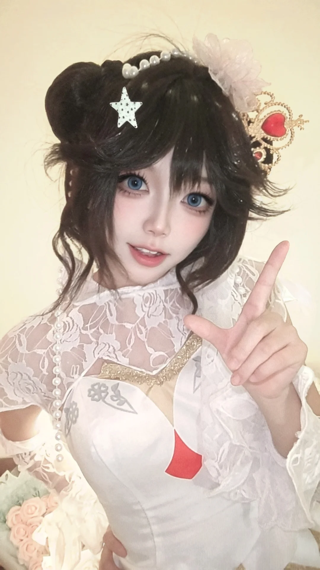 【小乔cos】王者荣耀纯白花嫁，定格梦幻时刻 - 第 3 张