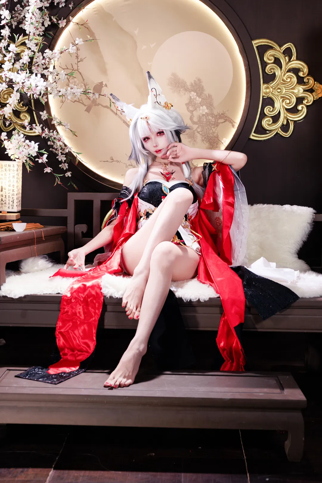 【心月狐cos】鸣潮国风低视角，裸足出镜的细节记录 - 第 2 张