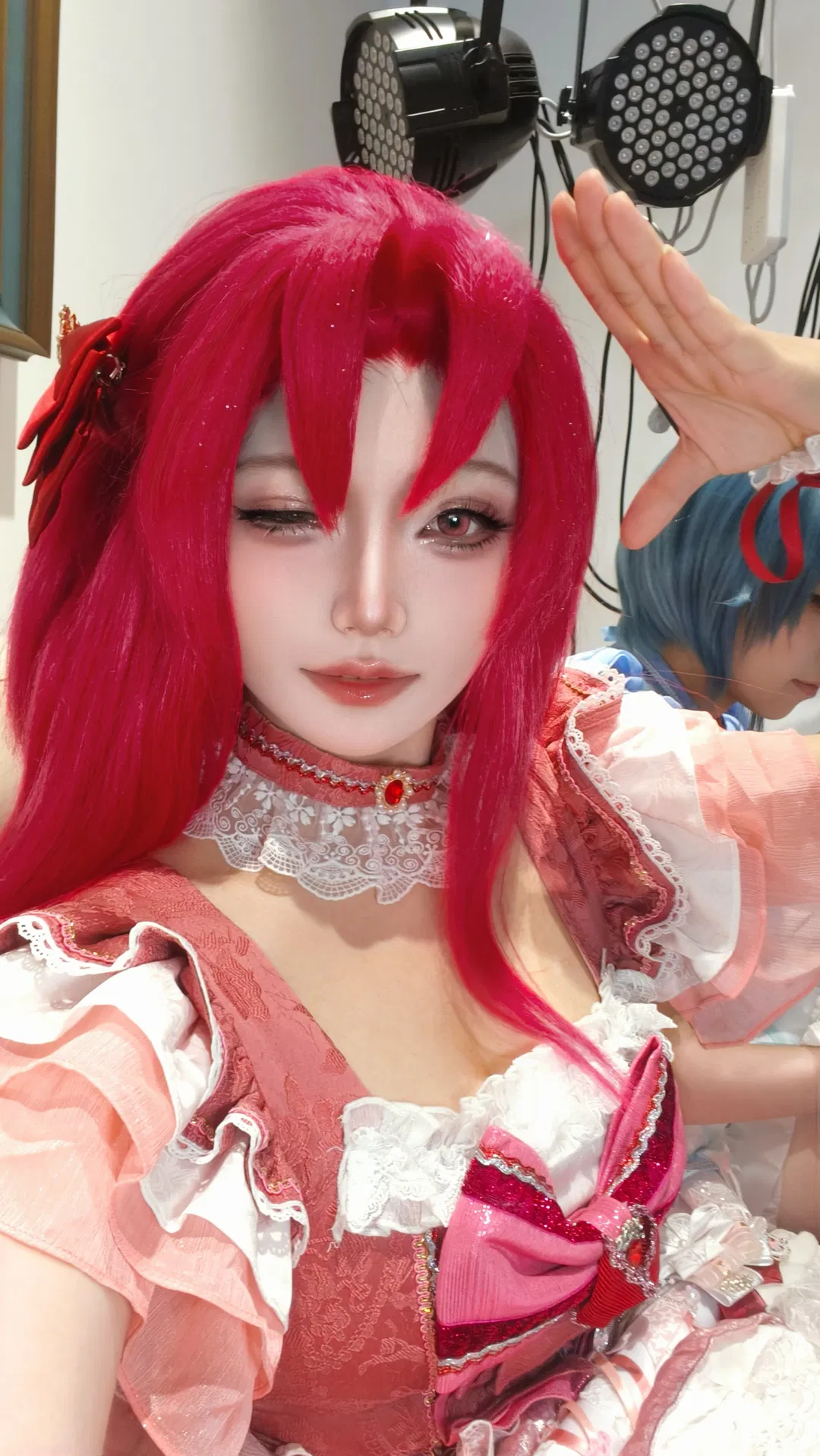 【佐仓杏子cos】魔法少女小圆红衣小偶像的打歌服造型 - 第 1 张