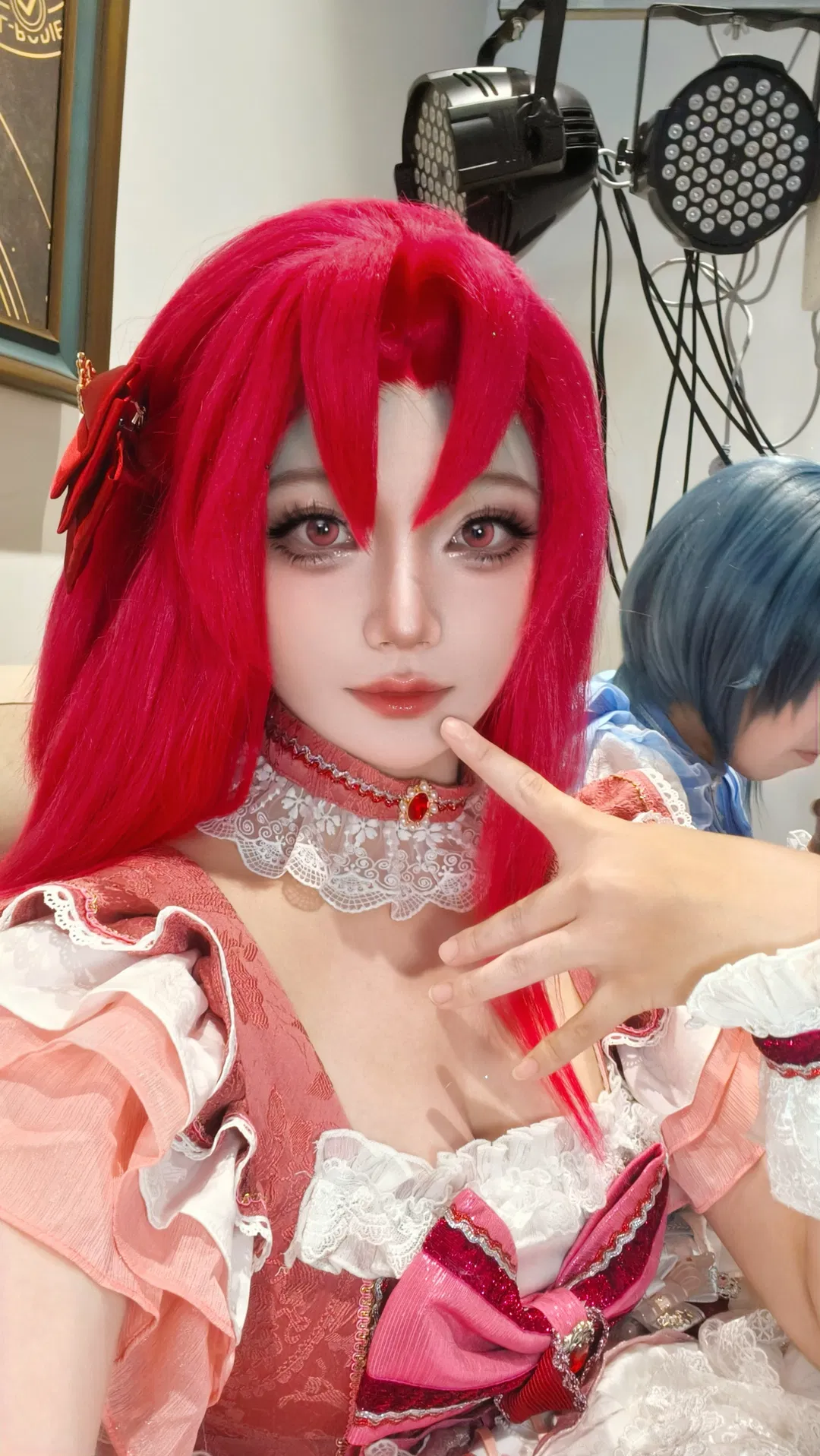 【佐仓杏子cos】魔法少女小圆红衣小偶像的打歌服造型 - 第 2 张