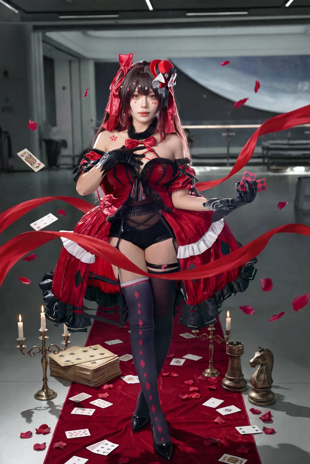【花火cos】崩坏星穹铁道 好戏开演 红黑魔术师造型 - 第 1 张