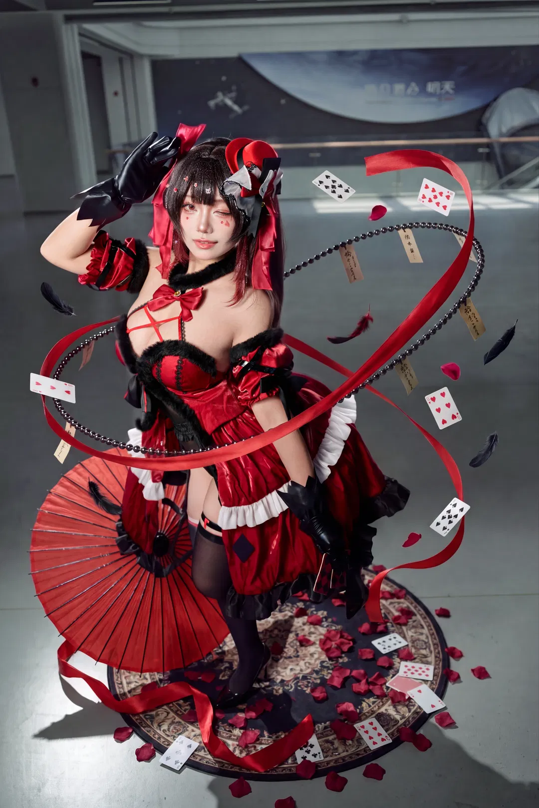 【花火cos】崩坏星穹铁道 好戏开演 红黑魔术师造型 - 第 2 张