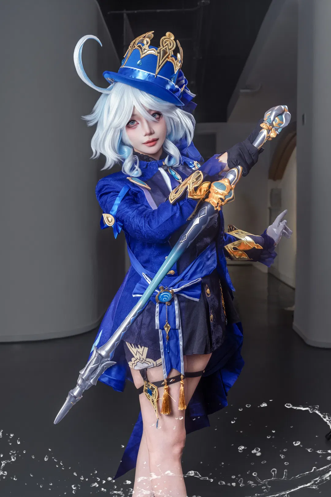 【芙寧娜cos】原神場照，水元素氛圍感拉滿 - 第 1 張