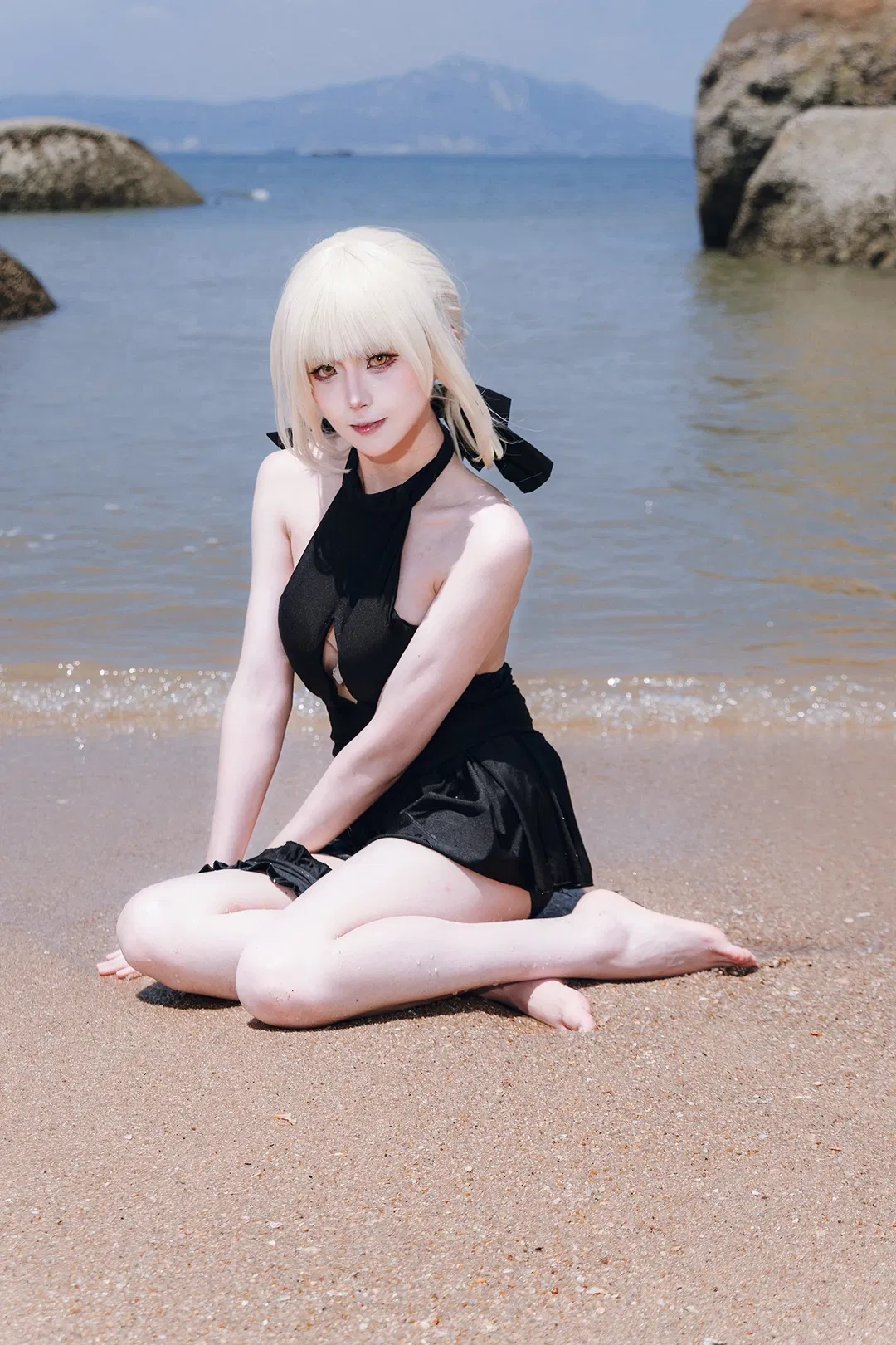 【阿爾託莉雅 黑呆 rider cos】FGO水騎呆的海邊清涼時刻 - 第 2 張