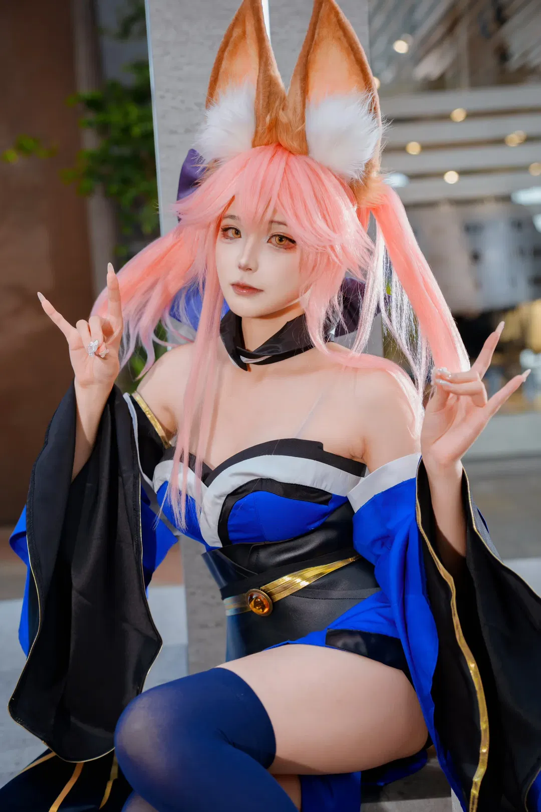 【玉藻前cos】FGO的巫女狐，超大尾巴細節拉滿 - 第 1 張