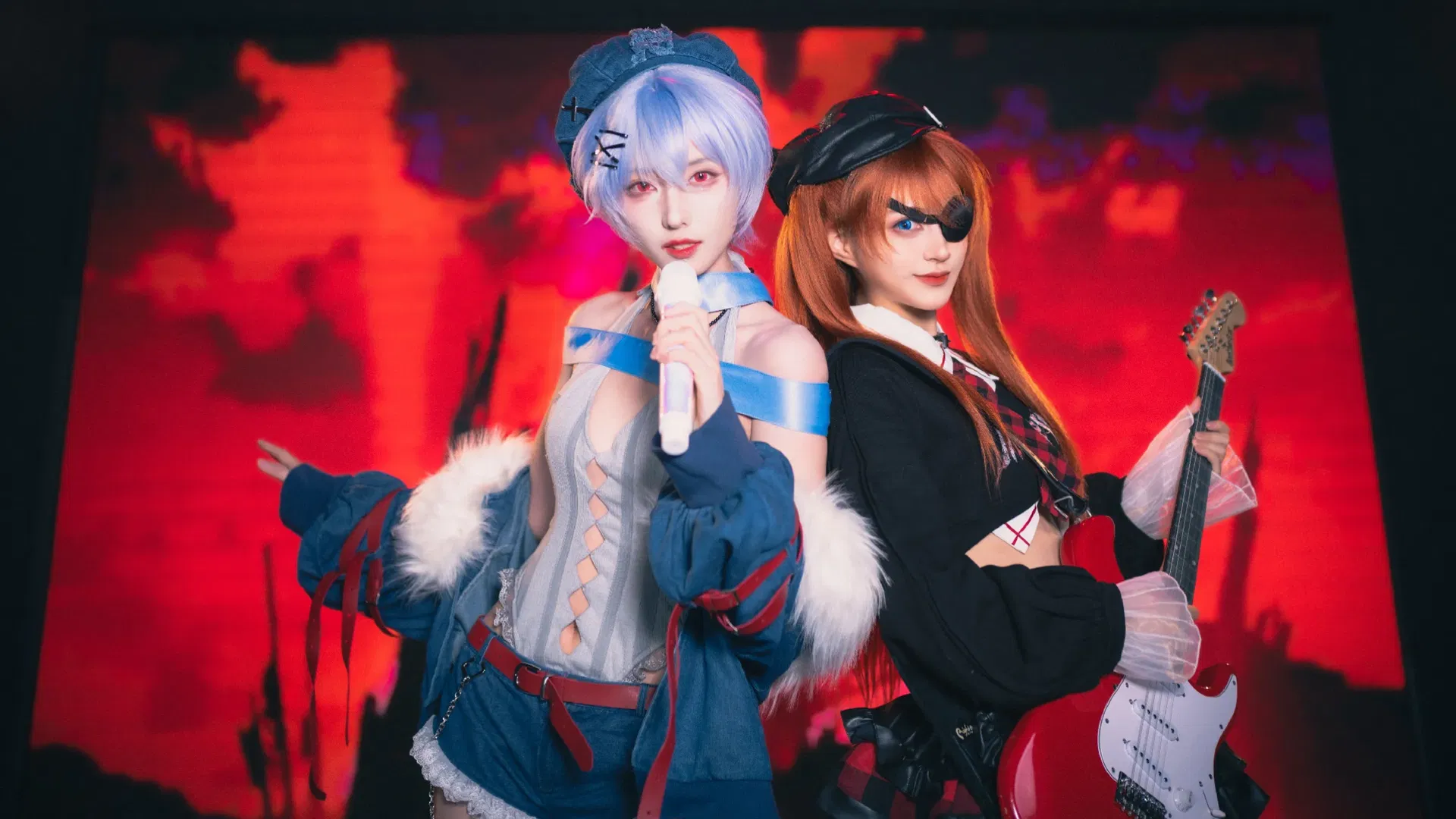 【明日香cos】EVA朋克少女乐队的昭和摇滚之夜 - 第 11 张