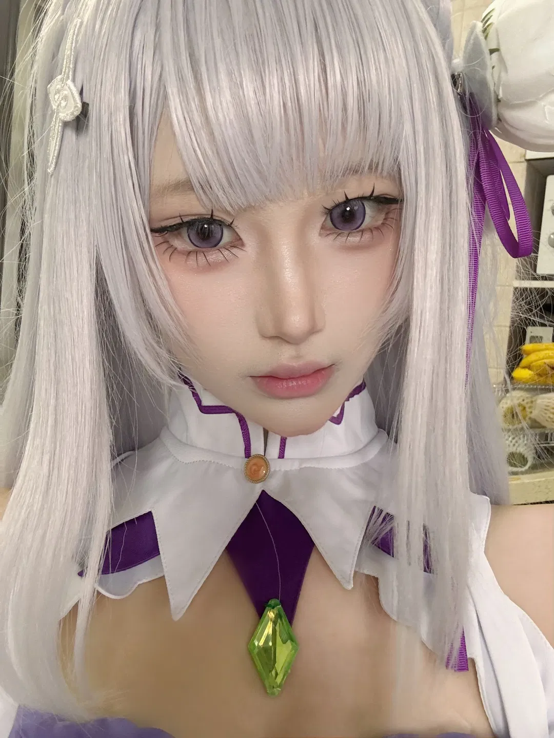 【愛蜜莉雅cos】從零開始的異世界生活 銀髮紫瞳的精靈少女風範 - 第 1 張