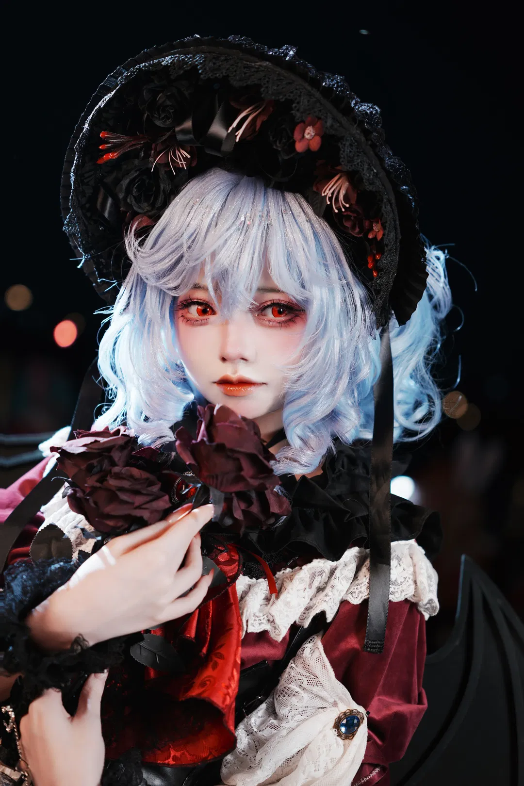 【蕾米莉亚cos】东方project红魔馆的夜间拍摄记录 - 第 3 张