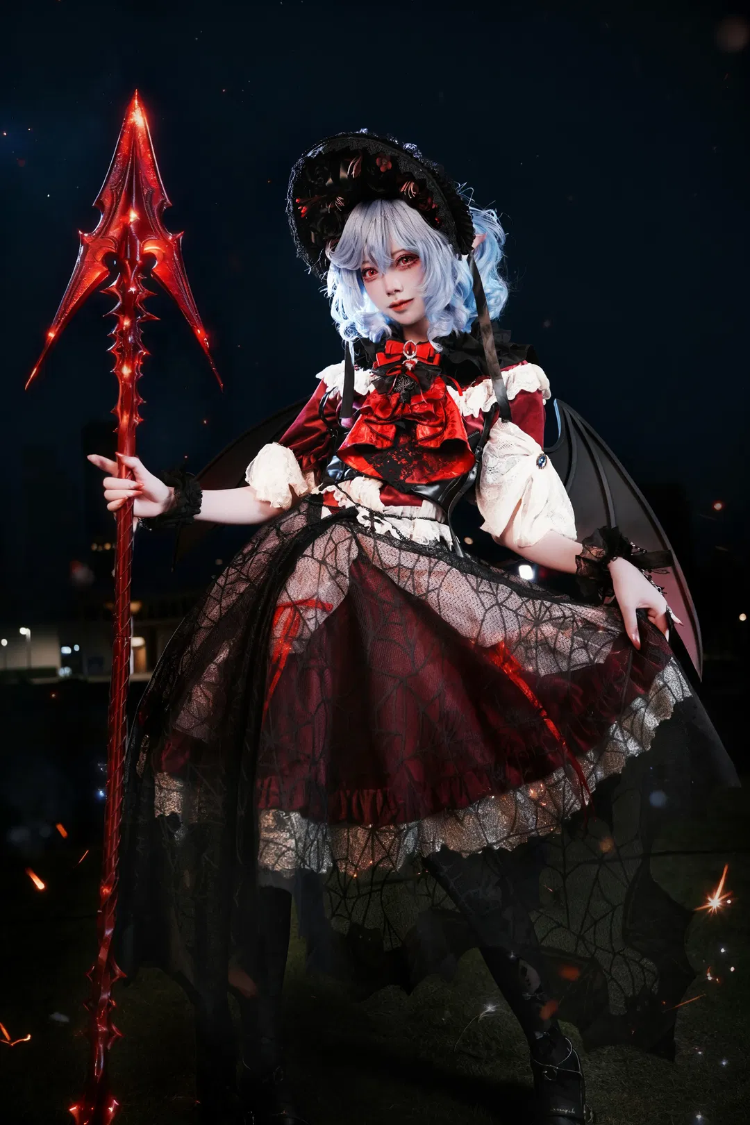 【蕾米莉亚cos】东方project红魔馆的夜间拍摄记录 - 第 4 张