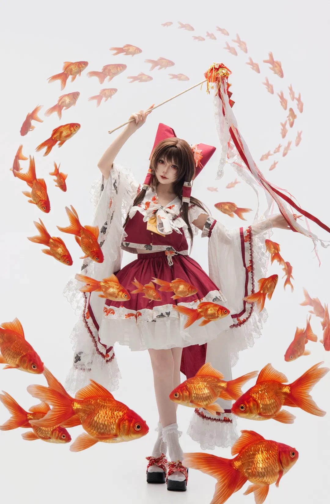 【博丽灵梦cos】东方project二设，愿者上钩 - 第 2 张