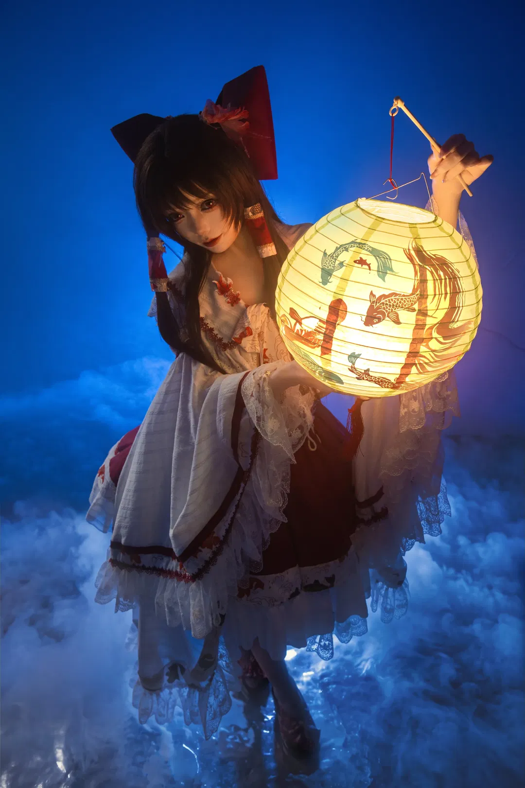 【博丽灵梦cos】东方二设，水与光影的幻想交织