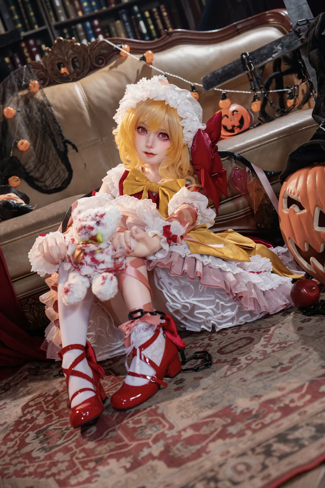 【芙兰朵露cos】东方project二设万圣节，小恶魔的糖果准备好了吗 - 第 4 张