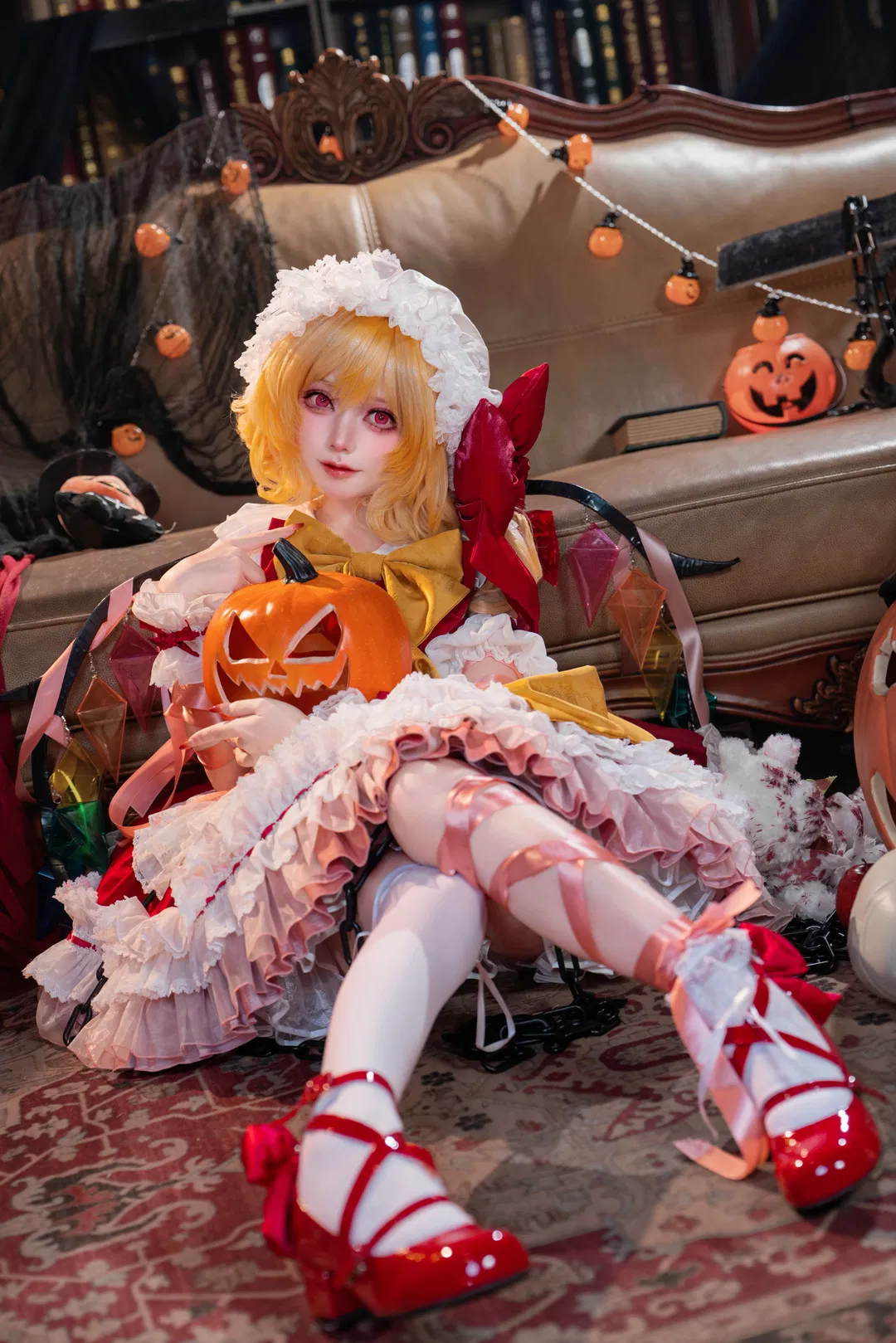 【芙兰朵露cos】东方project二设万圣节，小恶魔的糖果准备好了吗 - 第 7 张
