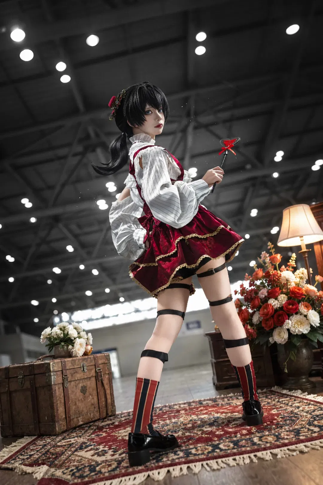【巴托里cos】红白天鹅绒的复古暗黑风尝试 - 第 1 张