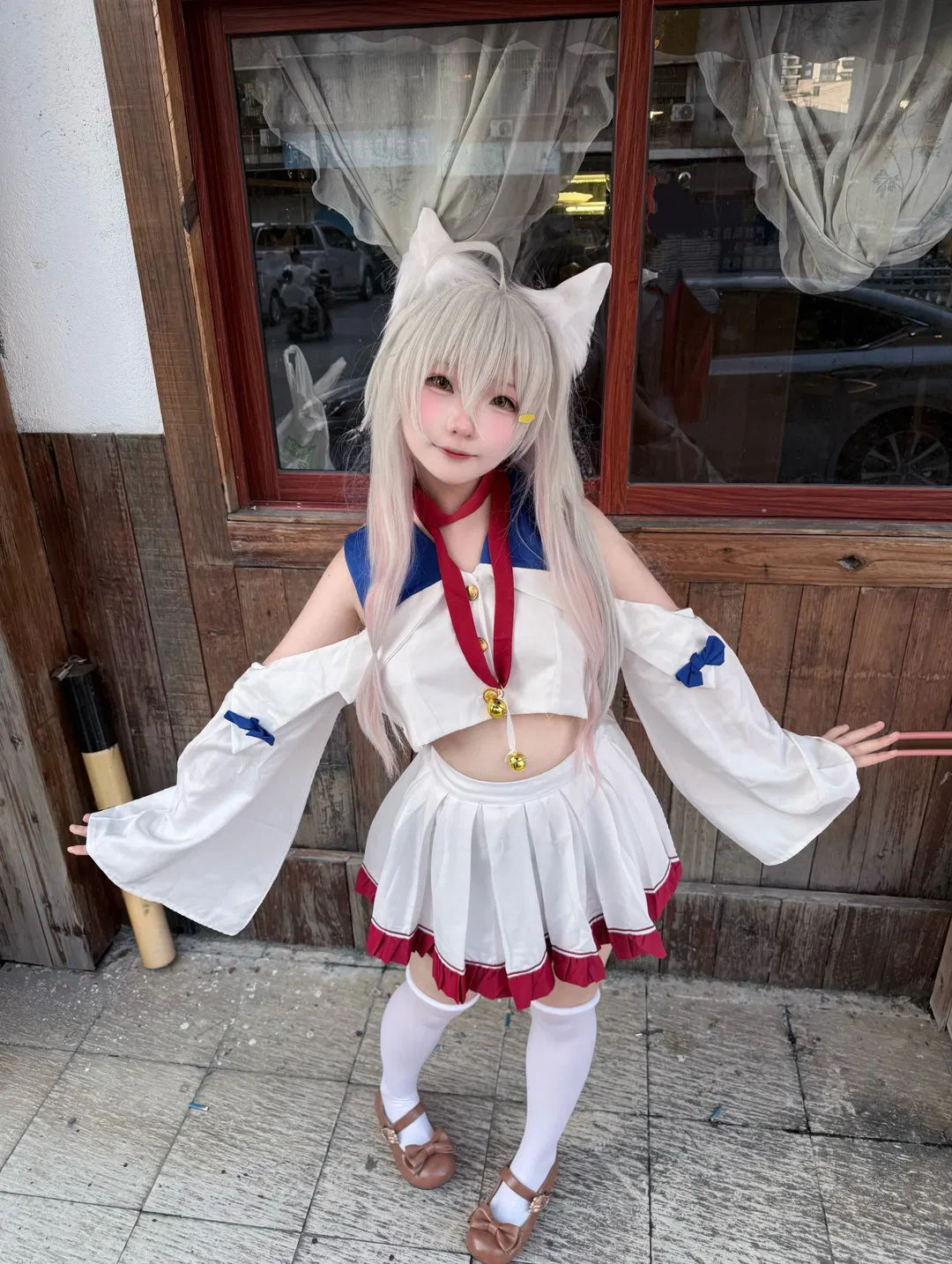 【小黑cos】櫻花萌放裡的俏皮貓耳少女 - 第 2 張