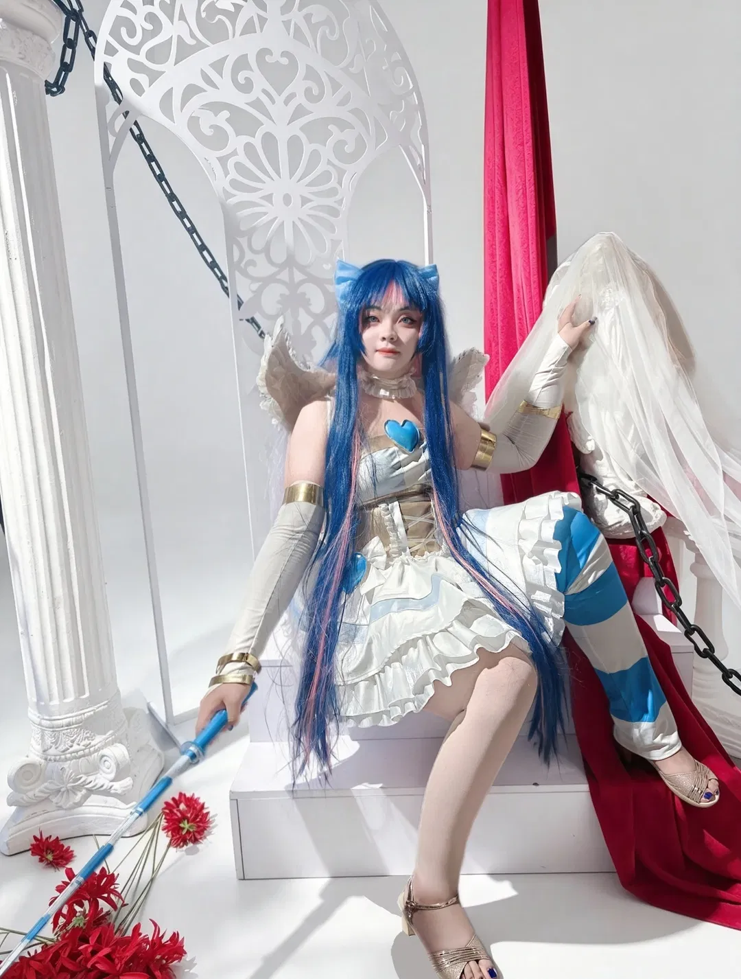 【panty&stocking cos】吊带袜天使双人正片拍摄记录 - 第 2 张