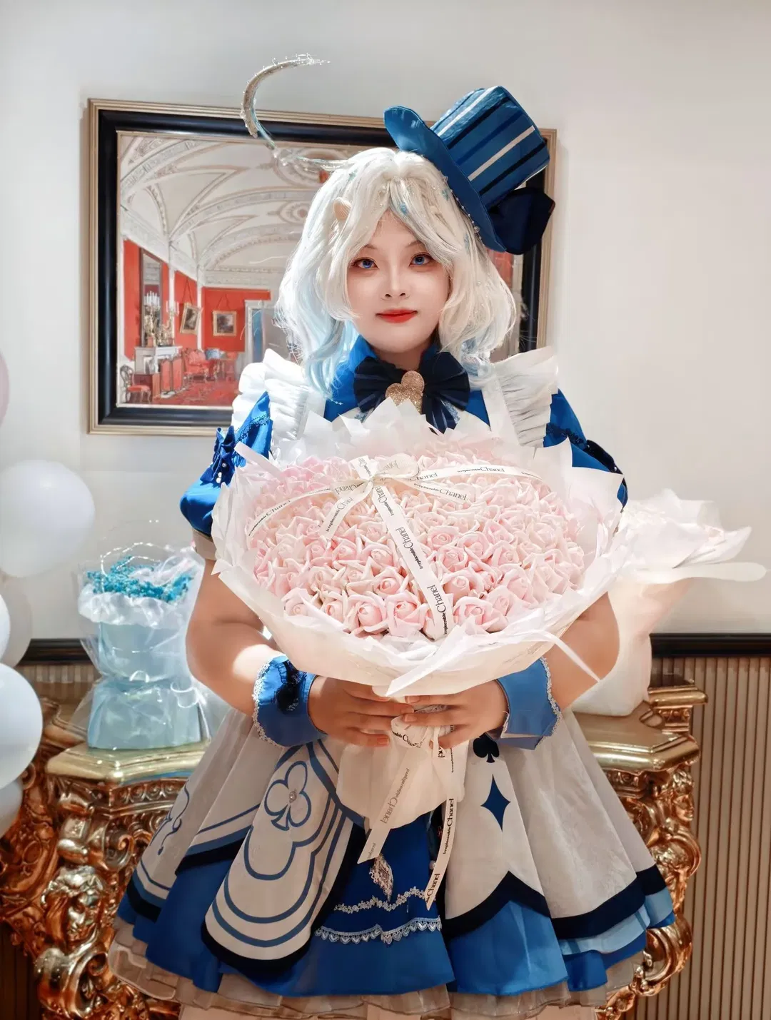 【芙宁娜cos】原神爱丽丝主题生日纪念 - 第 3 张