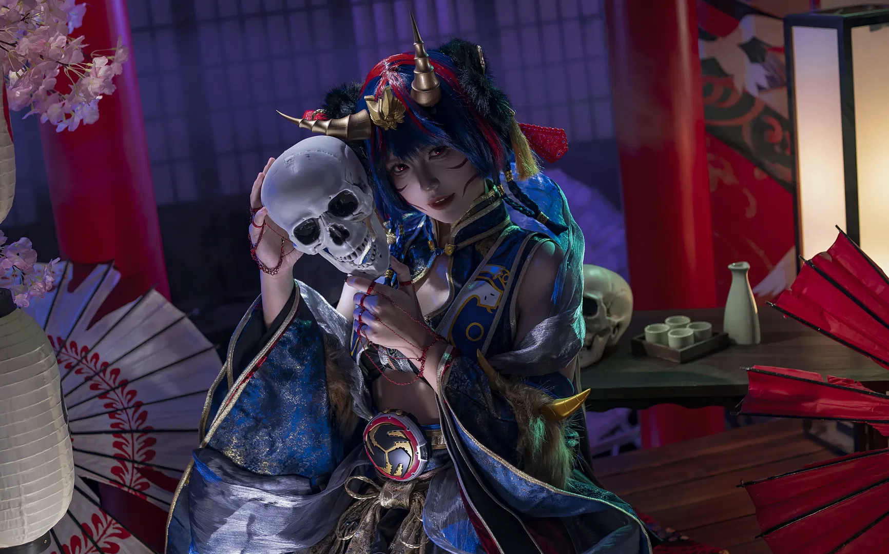 【响鬼cos】假面骑士响鬼娘化，暗黑和风氛围拉满 - 第 2 张