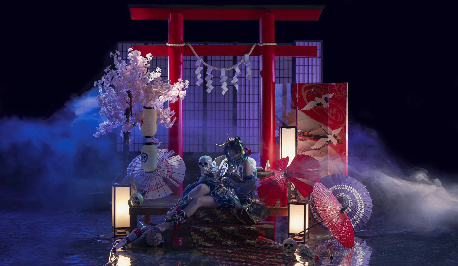 【响鬼cos】假面骑士响鬼娘化，暗黑和风氛围拉满 - 第 4 张