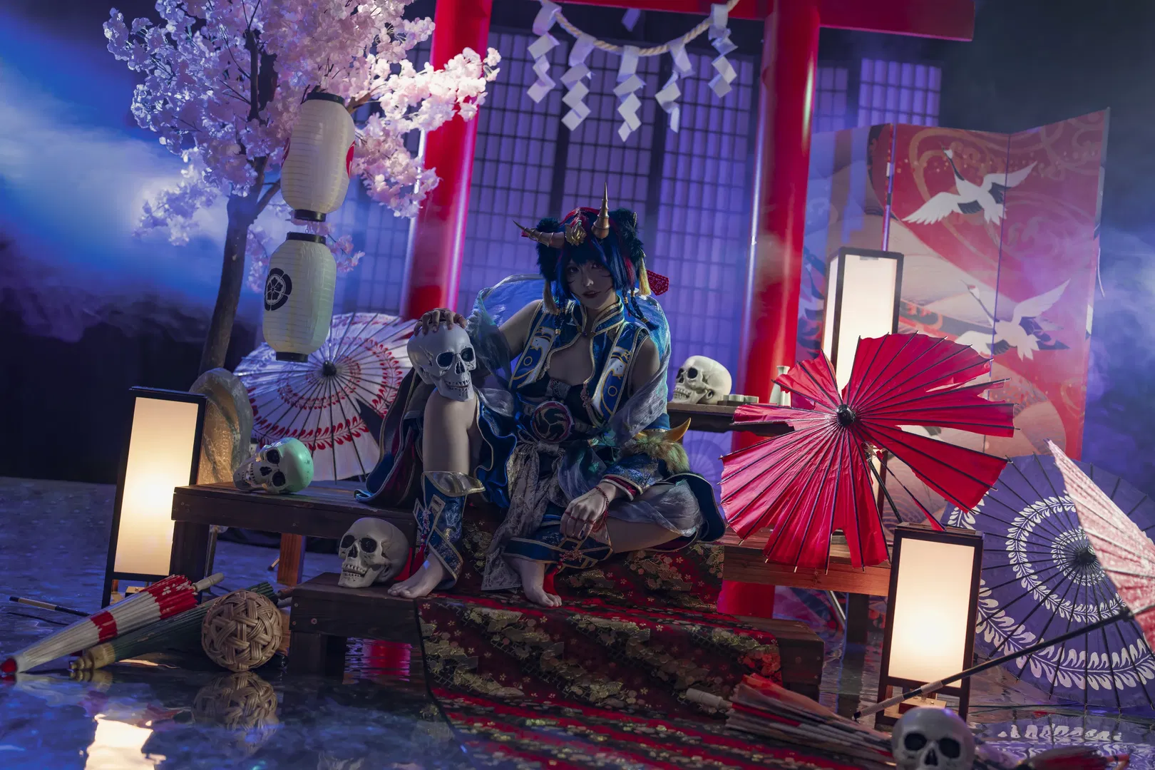 【响鬼cos】假面骑士响鬼娘化，暗黑和风氛围拉满 - 第 5 张