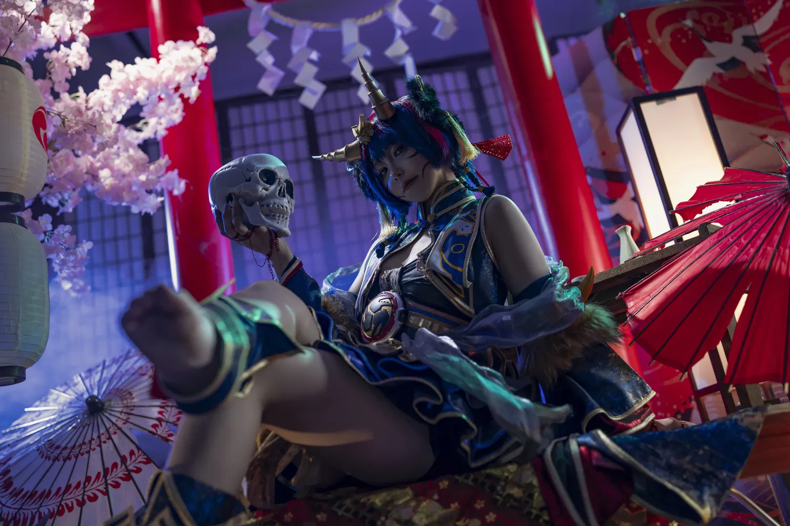 【响鬼cos】假面骑士响鬼娘化，暗黑和风氛围拉满 - 第 6 张