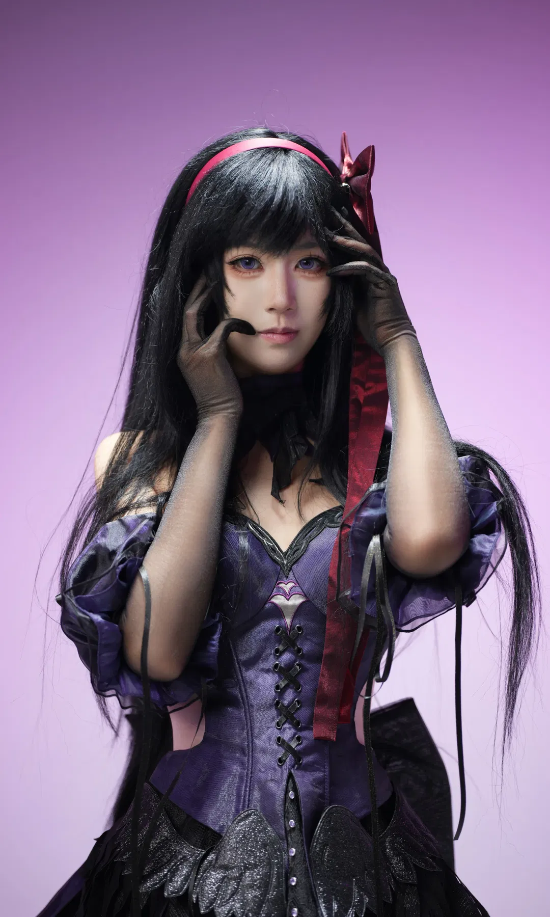 【晓美焰cos】魔法少女小圆暗黑哥特风正片 - 第 1 张