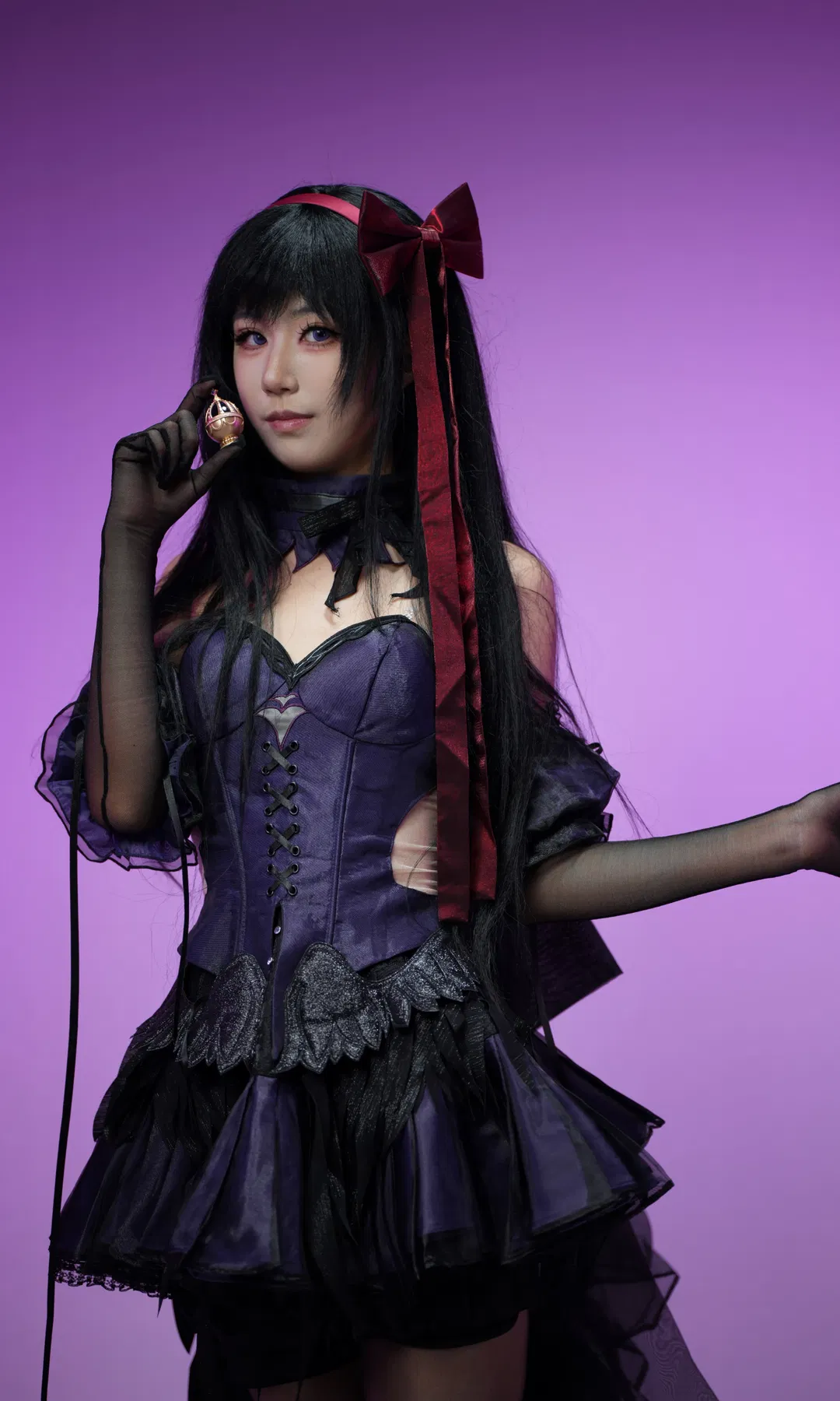 【晓美焰cos】魔法少女小圆暗黑哥特风正片 - 第 3 张