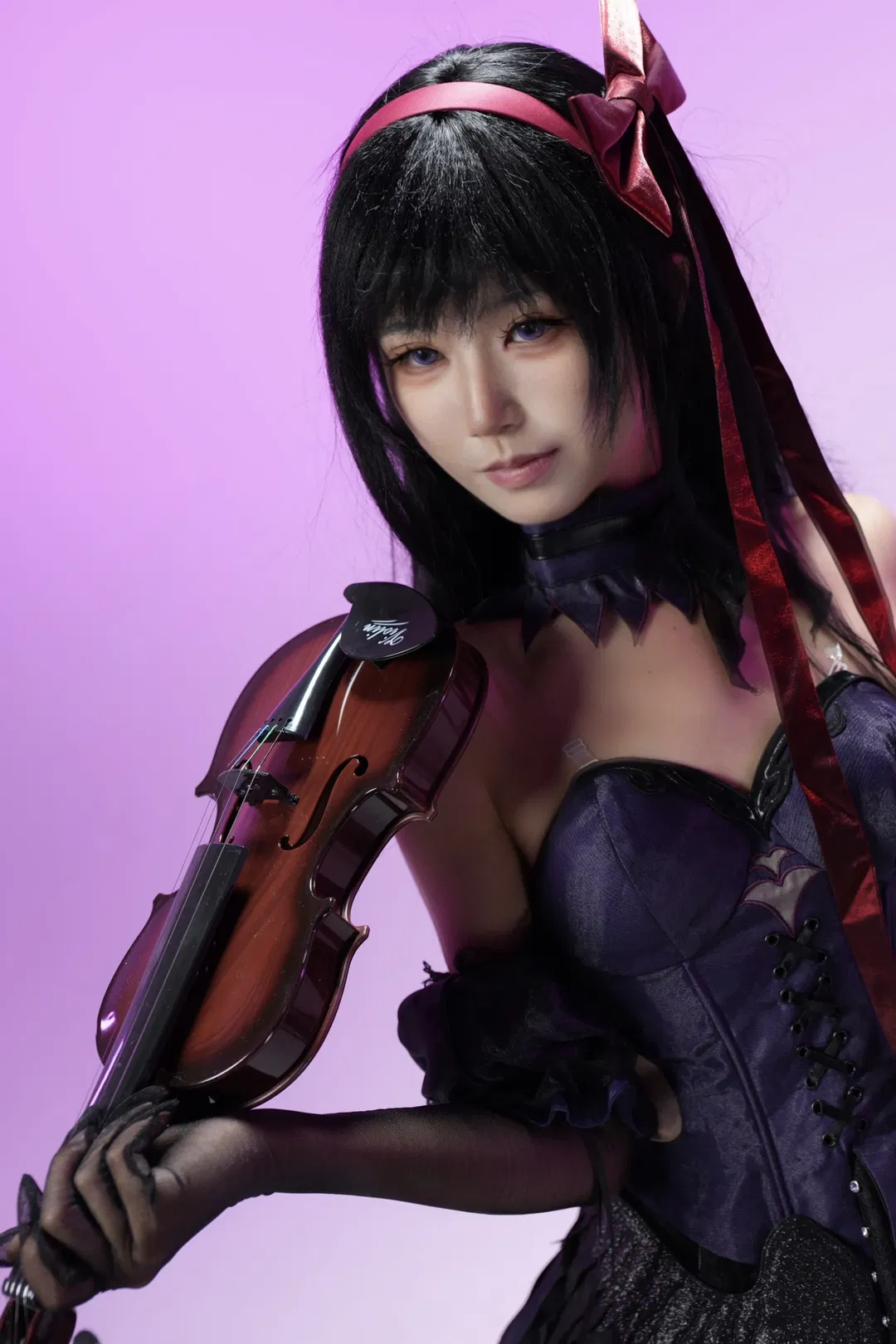 【晓美焰cos】魔法少女小圆暗黑哥特风的棚拍记录 - 第 1 张