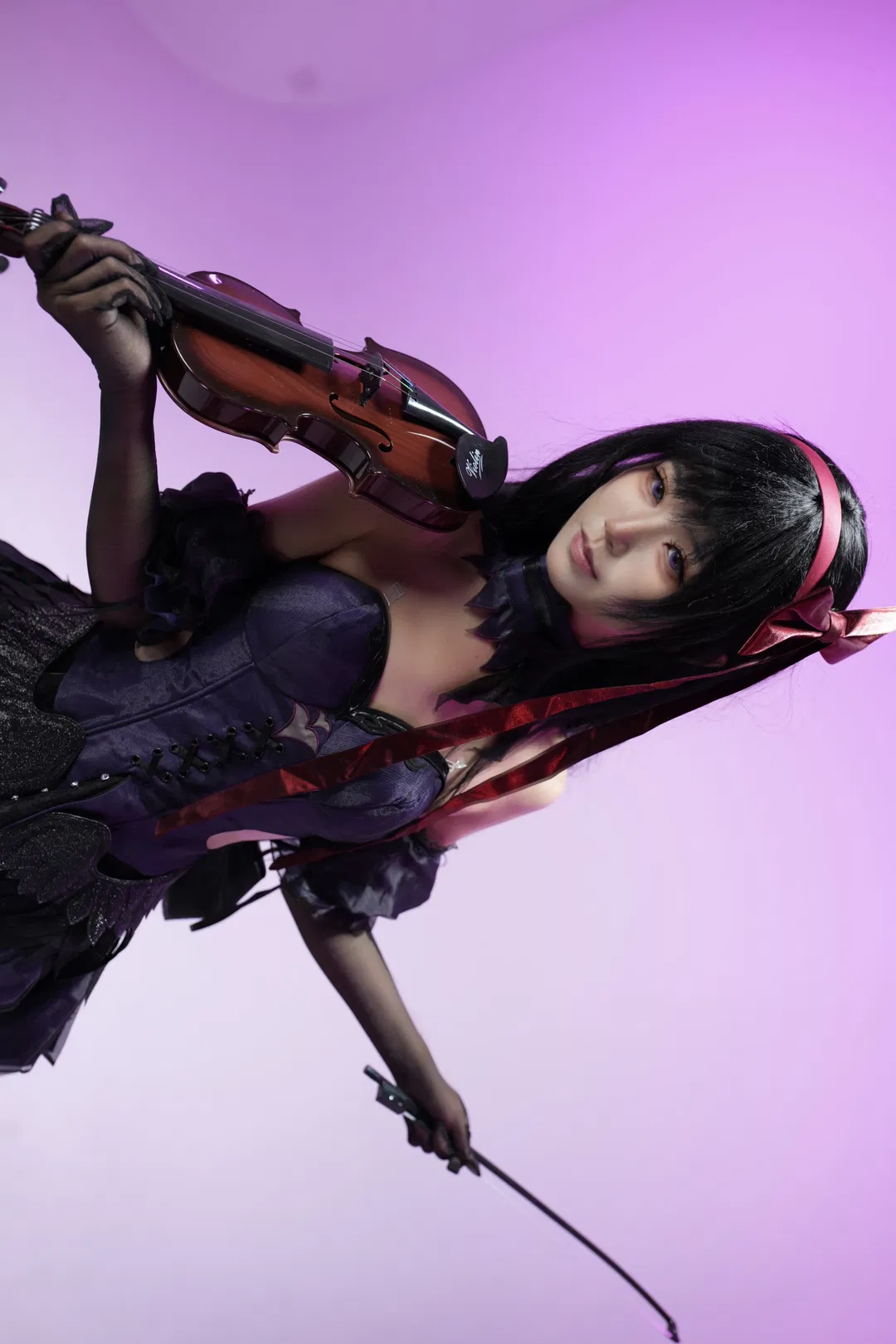 【晓美焰cos】魔法少女小圆暗黑哥特风的棚拍记录 - 第 2 张