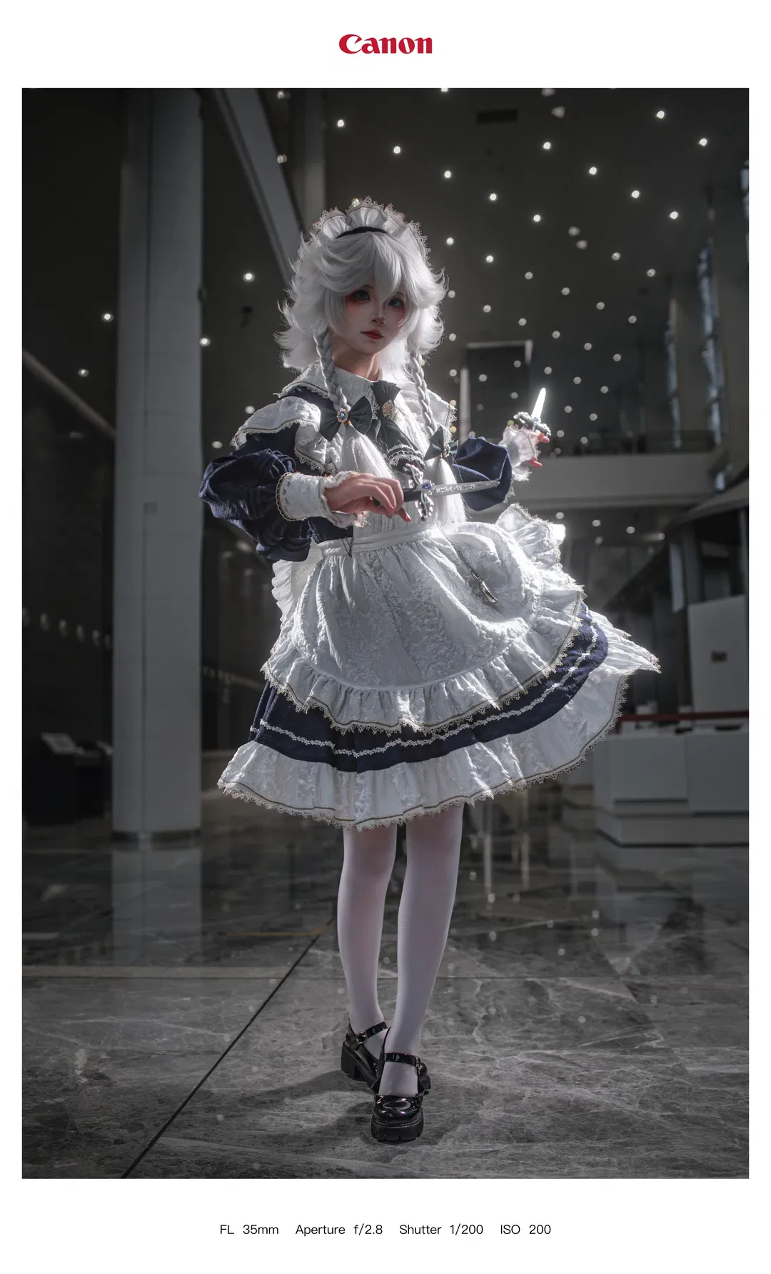 十六夜咲夜cos 東方Project紅魔館的女僕長正片分享 - 第 2 張