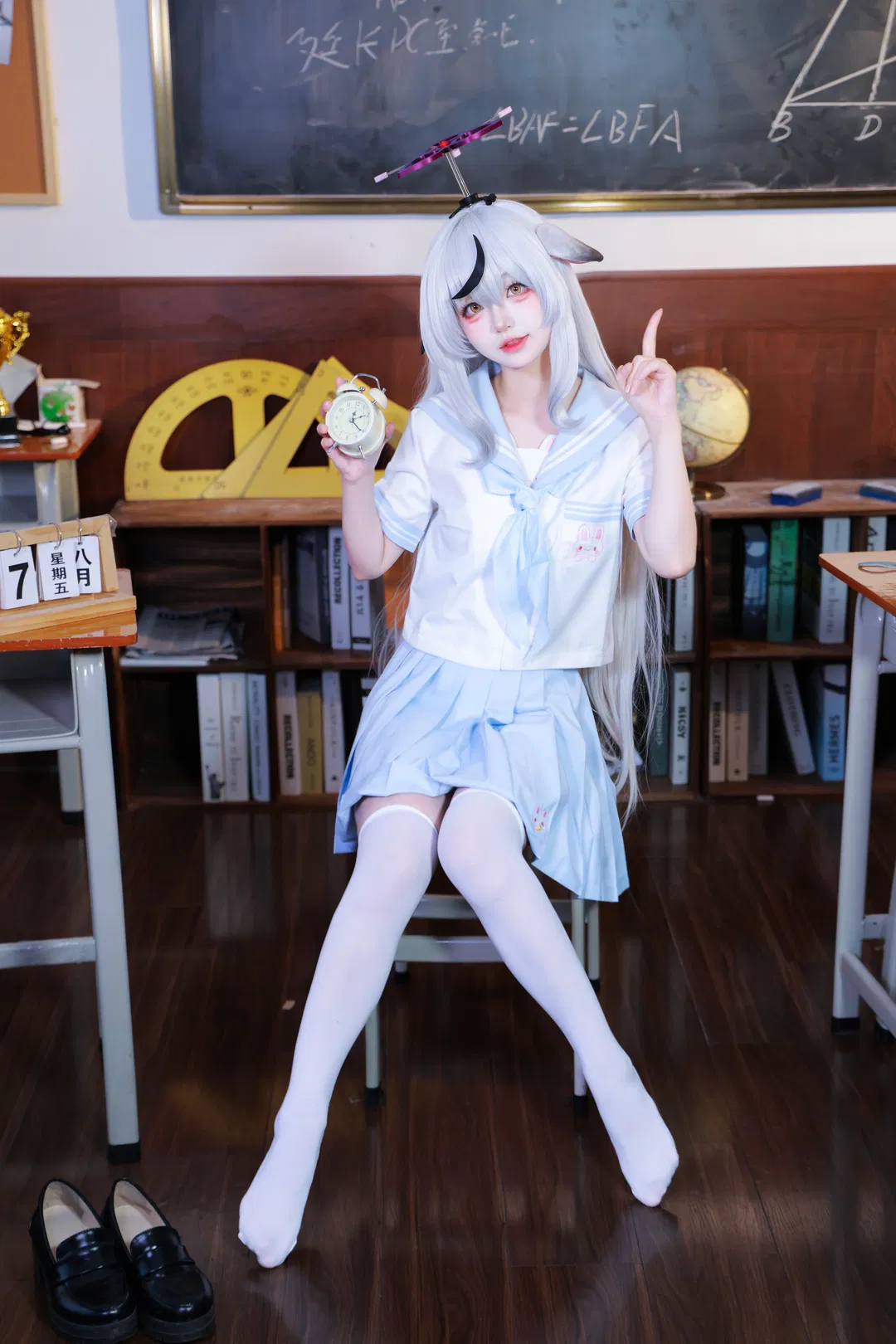 【春原心奈cos】蔚蓝档案的课堂时光记录 - 第 2 张