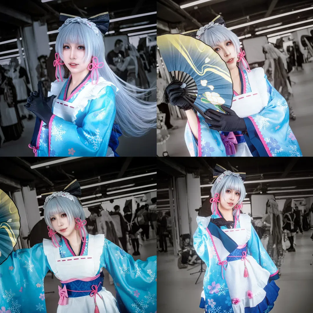 【神里绫华cos】原神大小姐的优雅瞬间，南京超电场场照 - 第 1 张