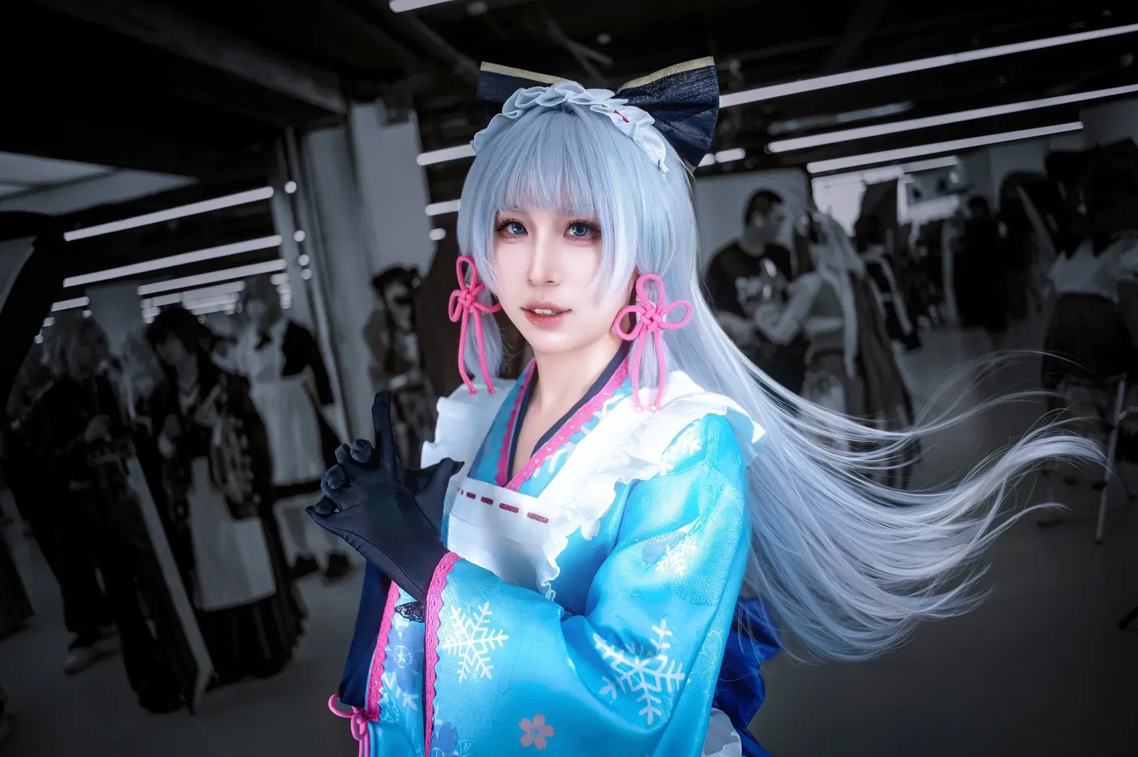 【神里绫华cos】原神大小姐的优雅瞬间，南京超电场场照 - 第 2 张