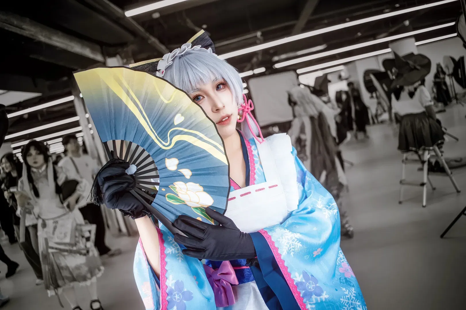 【神里绫华cos】原神大小姐的优雅瞬间，南京超电场场照 - 第 3 张