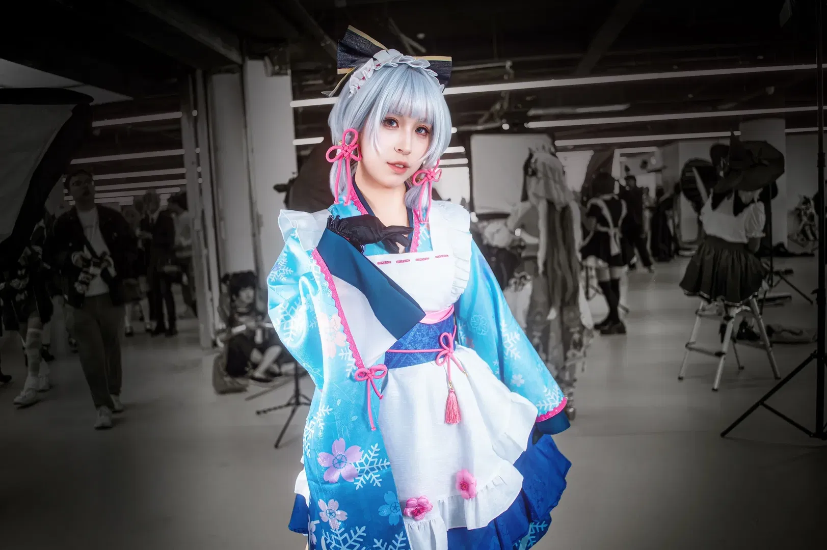 【神里绫华cos】原神大小姐的优雅瞬间，南京超电场场照 - 第 5 张
